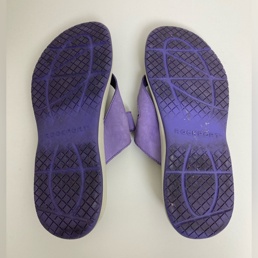 *Rockport Lilac Leather Thong Sandals #SR - Picture 7 of 7